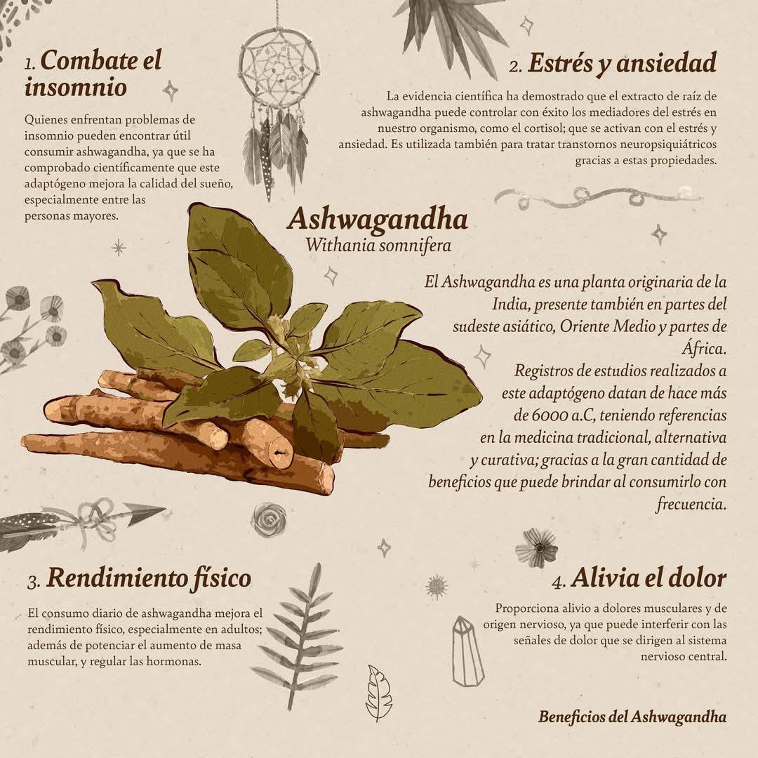 🌿 Ashwagandha 5500mg 🧠Hackea tu cuerpo Naturalmente con la Medicina Ancestral